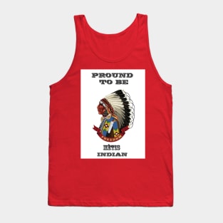 Proud To Be A Metis Indian Tank Top